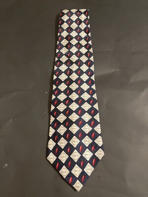 VINTAGE TABASCO SAUCE TIE 100% SILK MADE IN U.S.A