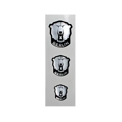 MARKENLOS Eisbären Berlin - 3D Aufkleber - Logo - 3er Set