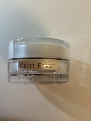 Crepe Erase Overnight Facial Plumping Treatment .5 Fl Oz Sealed New Free Ship!