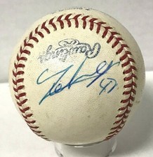 Johnny Cueto Signed Official MLB Game Used Baseball Beckett BAS Auto