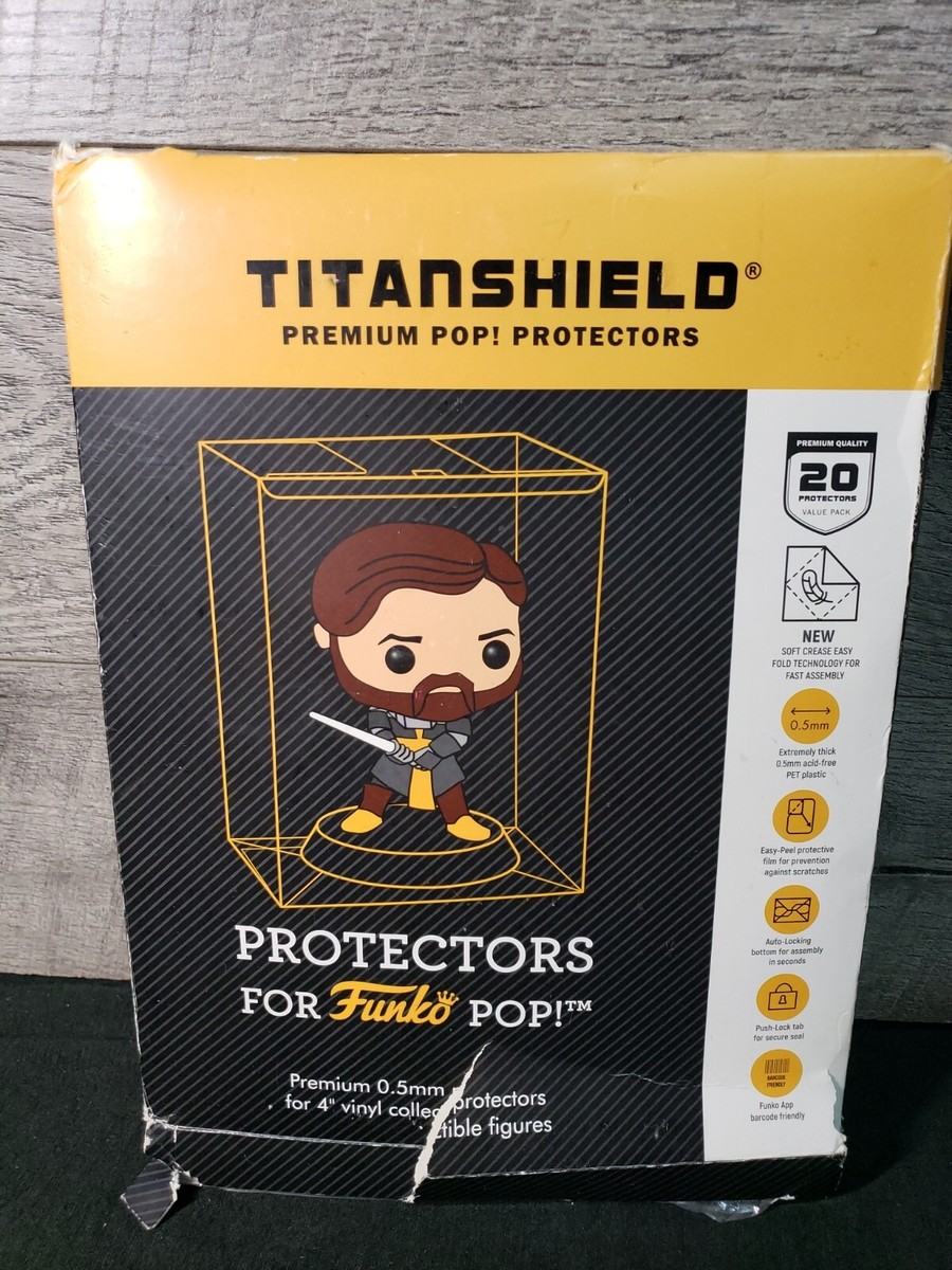 TITANSHIELD Funko Pop Protectors For 4 Inch Figures 20 Protectors