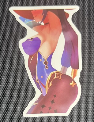 Mona Genshin Impact Sticker Anime Doujin Waifu