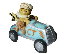 Enesco Cherished Teddies  Andre   789836 Finish Line Racecar Teddy Figurine