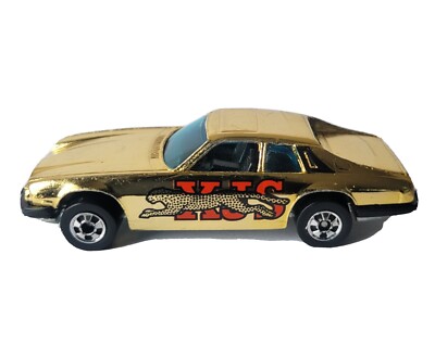 Vintage Hot Wheels Jaguar XJS Gold Blackwall Golden Machines BW