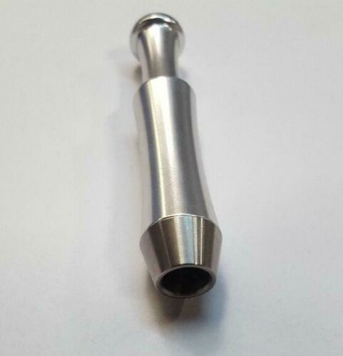 GRANDE PIPA DA FUMO TABACCO IN METALLO MADE IN USA!!! ARGENTO *NUOVO DESIGN* CHILLUM - Foto 4 di 4