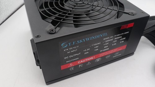 NEW 1000W Power Supply 20+4 Pin Non-Modular 80 Plus Silent Gaming ATX PSU - Video 1 of 1