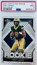 2021 Leaf Flash Trey Lance Navy Blue SP #/99 RC NFL 49ers Rookie PSA 9 🔥 Pop 1