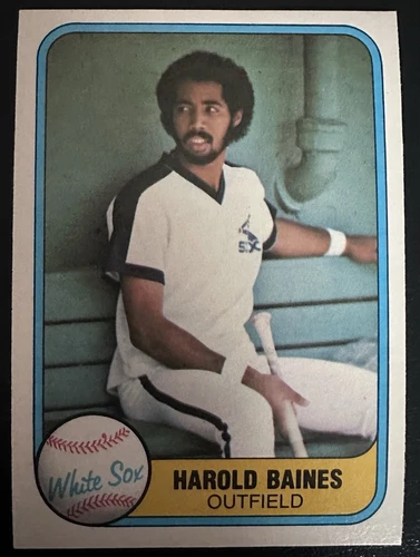 1981 Fleer #346 Harold Baines RC Rookie HOF White Sox Baseball Card NM-MT