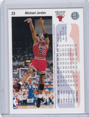 ＠NBA ブルズ コメモラティブカード (UPPER DECK 1992) PSA 10 MICHAEL JORDAN 1992-93 Upper Deck #23 CHICAGO BULLS