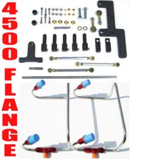 Dual Inlet 4500 Mech Dom Blower Fuel Lines Red Color Kit Holley Linkage Combo