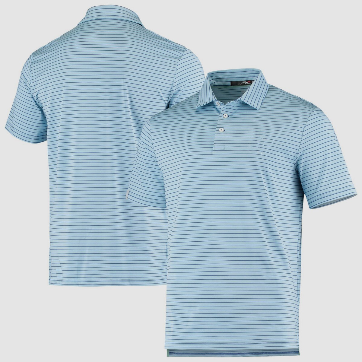 $130 Polo Ralph Lauren Men Blue Striped Classic-Fit Short-Sleeve