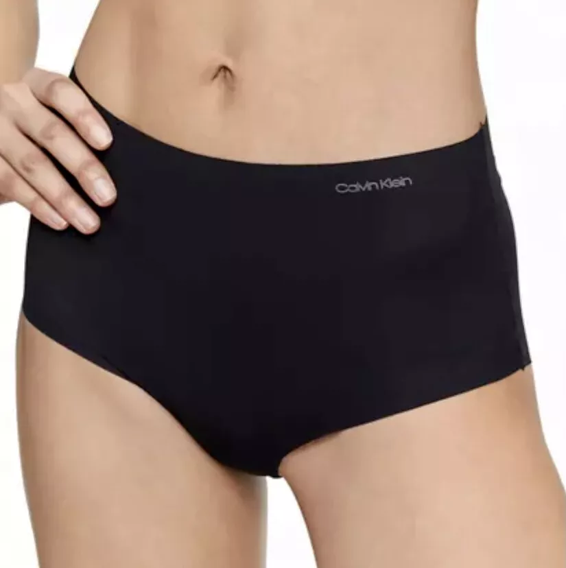 CALVIN KLEIN Invisibles Black Modern Brief No VPL Panty Womens S 5 M 6 L 7  XL 8