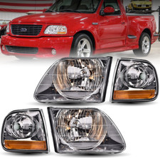 For 1997-03 Ford F-150 Expedition Lightning Style Clear Headlightscorner Lamps