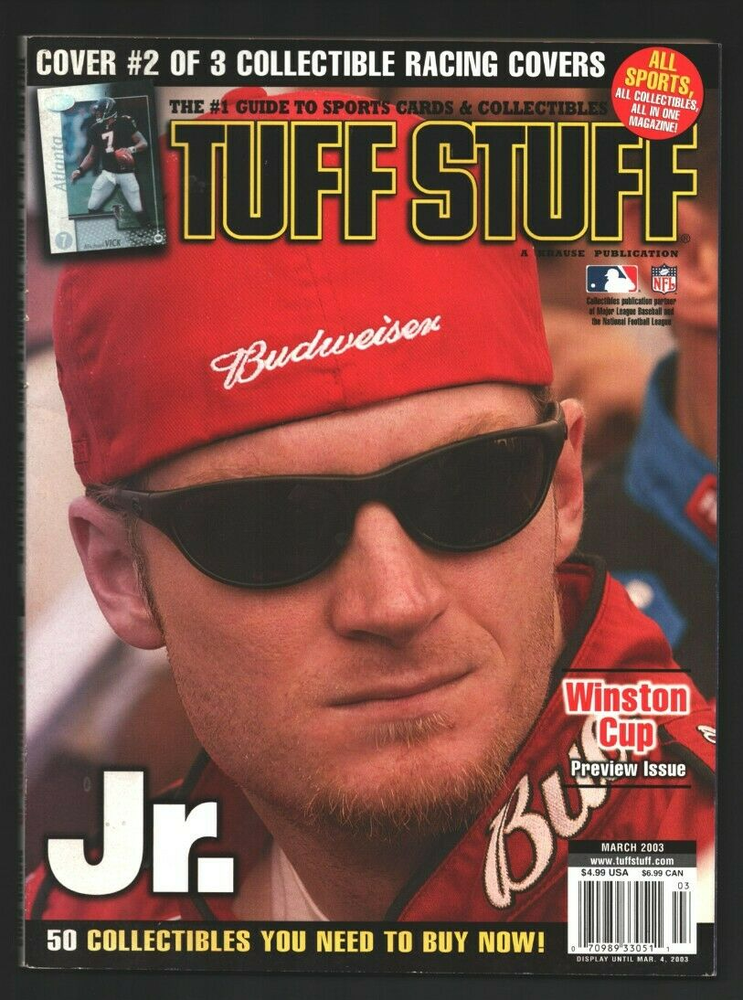 2003 March Tuff Stuff Dale Earnhardt Jr NASCAR Racing Collectible Magazine