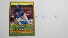 1999 Topps Gold Tony Fernandez signed baseball card