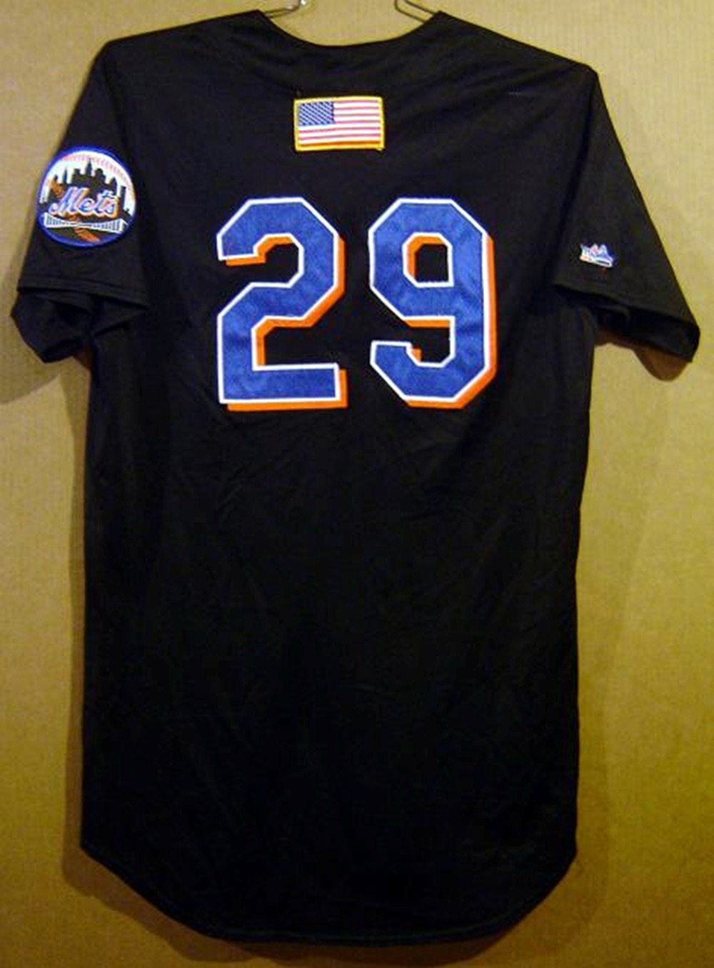NEW YORK METS MINOR LEAGUE TEAM GAME WORN Black 29 Size 44 Baseball