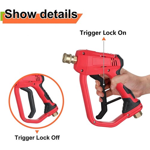 High Pressure 4000PSI Car Power Washer Gun Spray Wand Lance Nozzle and Hose Kit - Picture 5 of 17