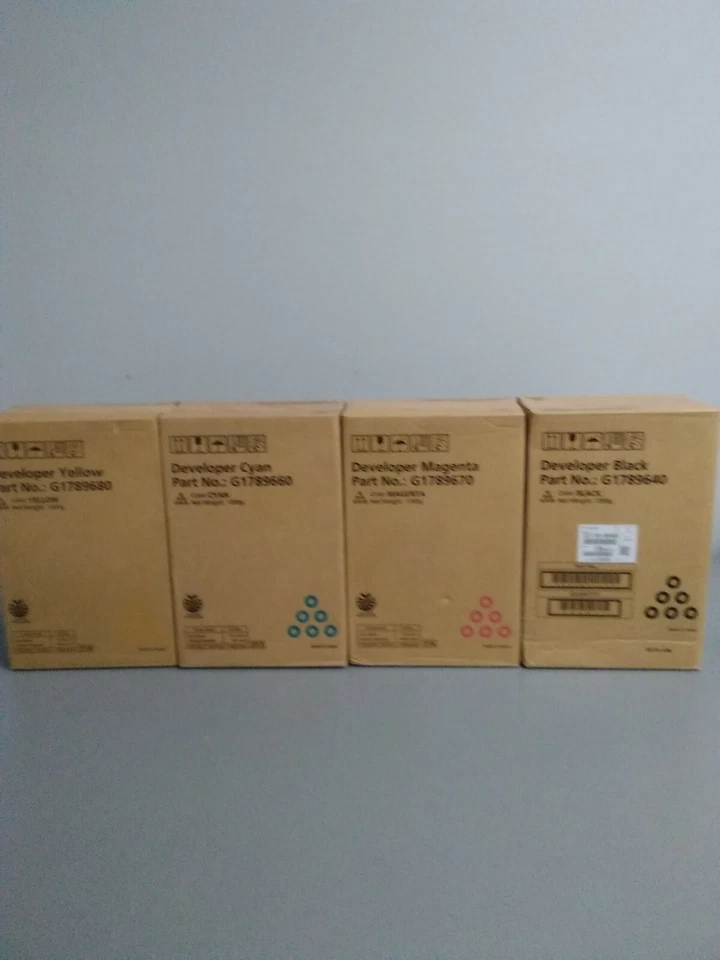  Ricoh Lot of 4 Developer G1789640 G1789670 G1789660 G1789680 Pro C720S Sealed   - Image 4 of 4