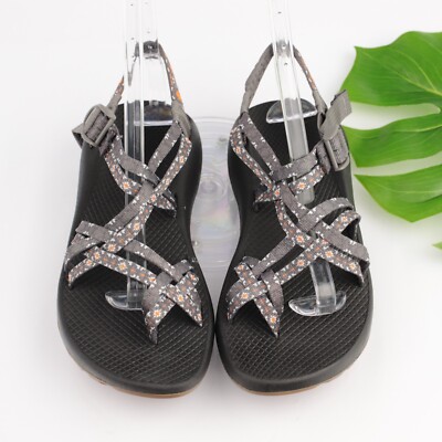 Chaco Womens ZX2 Classic Sandal Size 10 Gray Toe Loop Adjustable Water Shoe