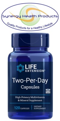 Life Extension Two-Per-Day Capsules - 120 - High Potency Multivitamin & Minerals
