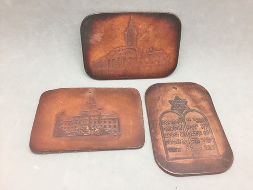 Souvenir Szeged Budapest Hungary Tooled Leather Jewish Quarter Ghetto Cathedral