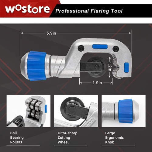 Comprehensive Flaring Tool Set - Eccentric Cone, Cutter & 15 Dies Included - Picture 9 of 11