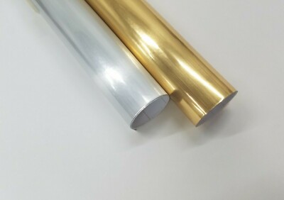 Brushed Chrome Silver Gold 12'' x 24'' Intermediate Cutting Craft Sign Vinyl Roll