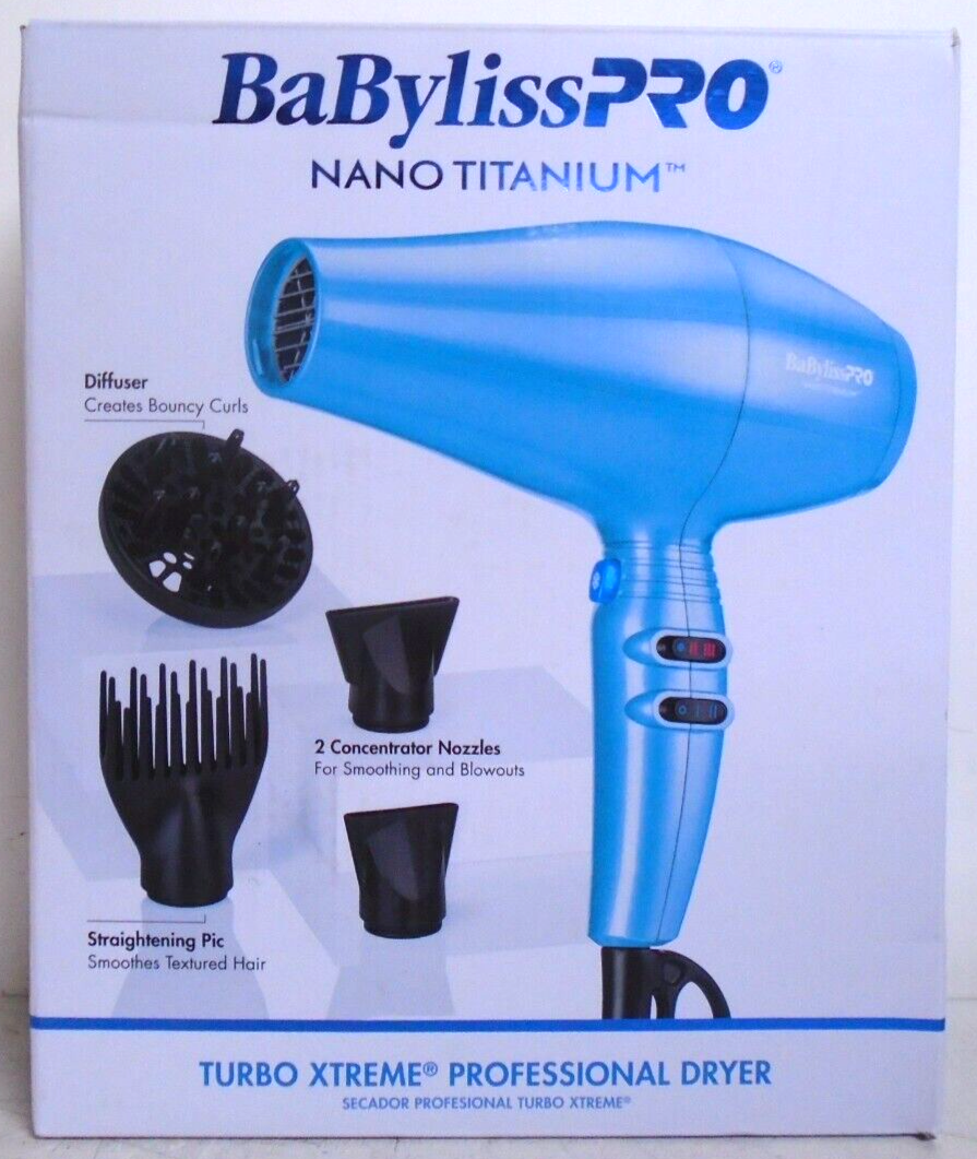 Hair Dryer Babyliss Turbo Xtreme NEW BaBylissPRO Nano Titanium - Main Image