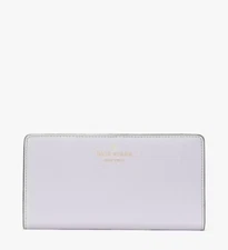Kate Spade New York Dana Large Slim Bifold Wallet In Violet Spritz