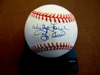 WHITEY FORD YOGI BERRA 1961 WSC YANKEES HOF SIGNED AUTO VINTAGE OAL BASEBALL JSA