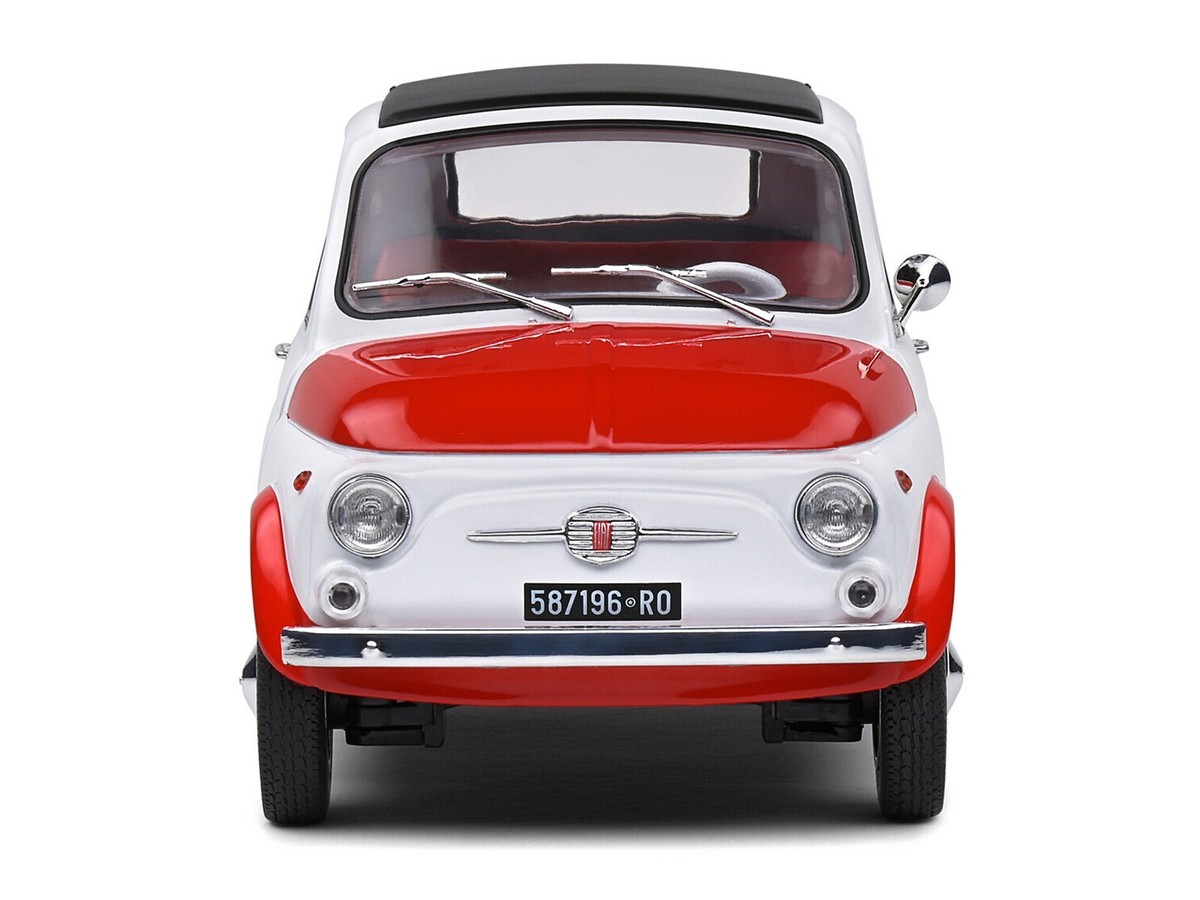 ソリド 1/18 フィアット 500 ROBE DI KAPPA 1965 1965 FIAT 500 L RED & WHITE 