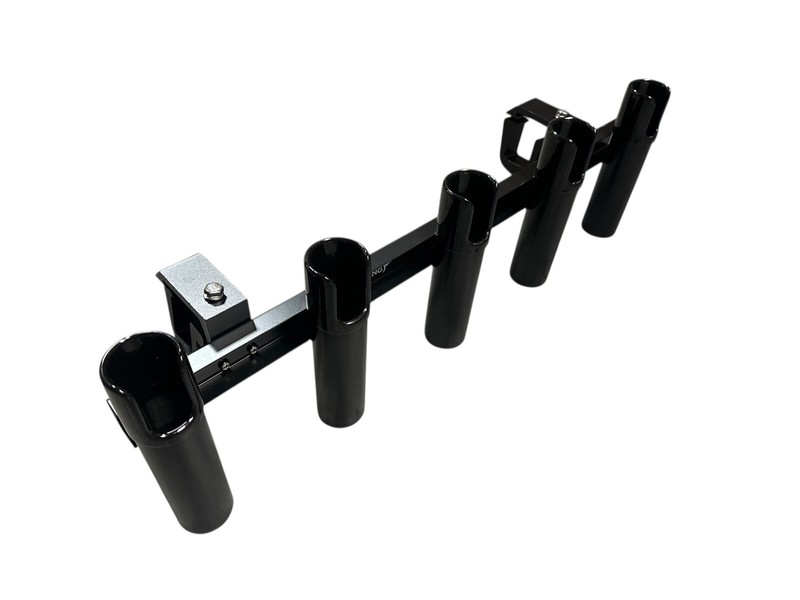 Dev Fishing RB 150 Pole 5 Rod Trasport Travel Truck Bed Rail Holder Rack