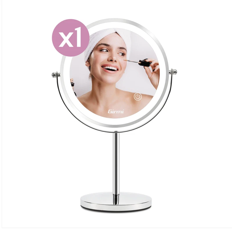 Specchio Bellezza per Trucco GIRMI Stupenda Make-Up Ingrandimento con Luci LED, fotografia 2 di 8