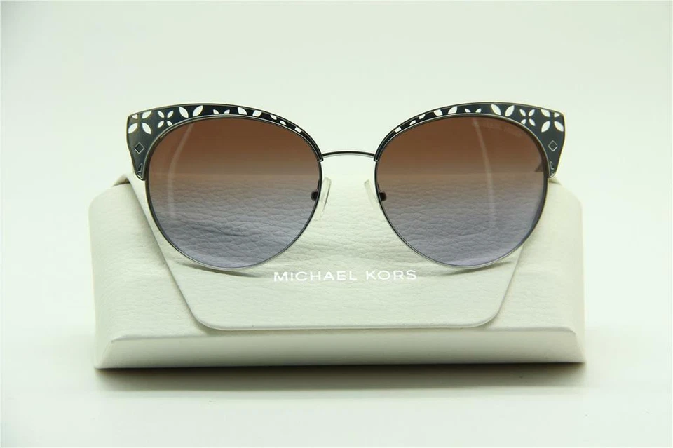 NUEVAS GAFAS DE SOL MICHAEL KORS MK 1023 106368 PLATEADAS AUTÉNTICAS MK1023 56-17 Foto 2 de 3