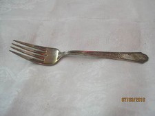 Vintage 1924 IS 1847 Rogers Bros Silver Plated Salad Fork Ancestral