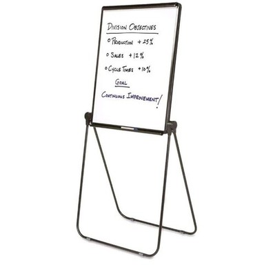 Quartet Ultima Presentation Easel 27 x 34 White Surface Black Metal Frame OPEN B