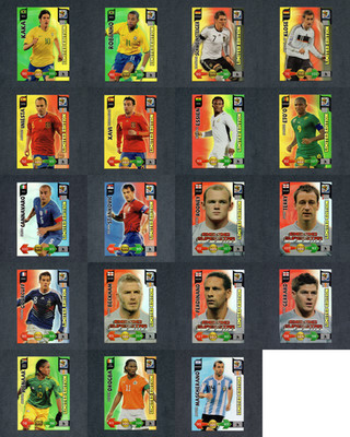 2010-11 Panini Adrenalyn XL World Cup Limited Edition 19 Cards Set Messi Kaka