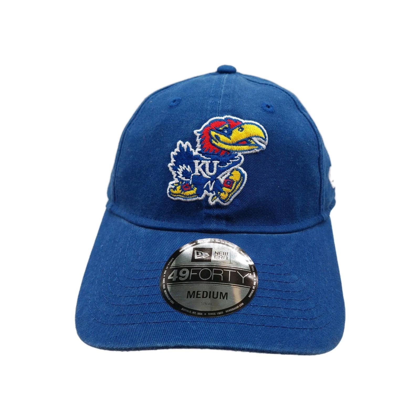 Kansas Jayhawks Hat Blue Fitted Size Medium