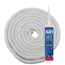 HeatMaster Door Seal Kit, w/ 10' - 1" Rope + (1) Silicone Outdoor Boiler