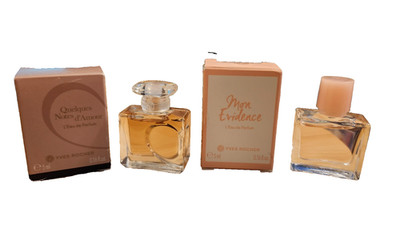 YVES ROCHER Mon Evidence and Quelques Notes d' Armour L'Eau De Parfum .16oz each