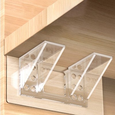 Adhesive Shelf Support Pegs Kitchen Bedroom Closet Cabinet Shelf Support Clips