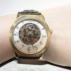 STUHRLING Original 20 Jewels S. Steel Automatic Skeleton Watch CAL ST-90089 40mm