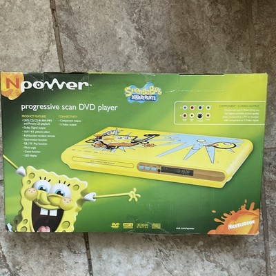 Npower SpongeBob SquarePants Progressive Scan DVD Player Yellow, DVD/VCD/MP3