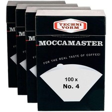[85022-4] MOCCAMASTER Lot de 4 Filtres Papier N°4 - Boite de 100 Filtres