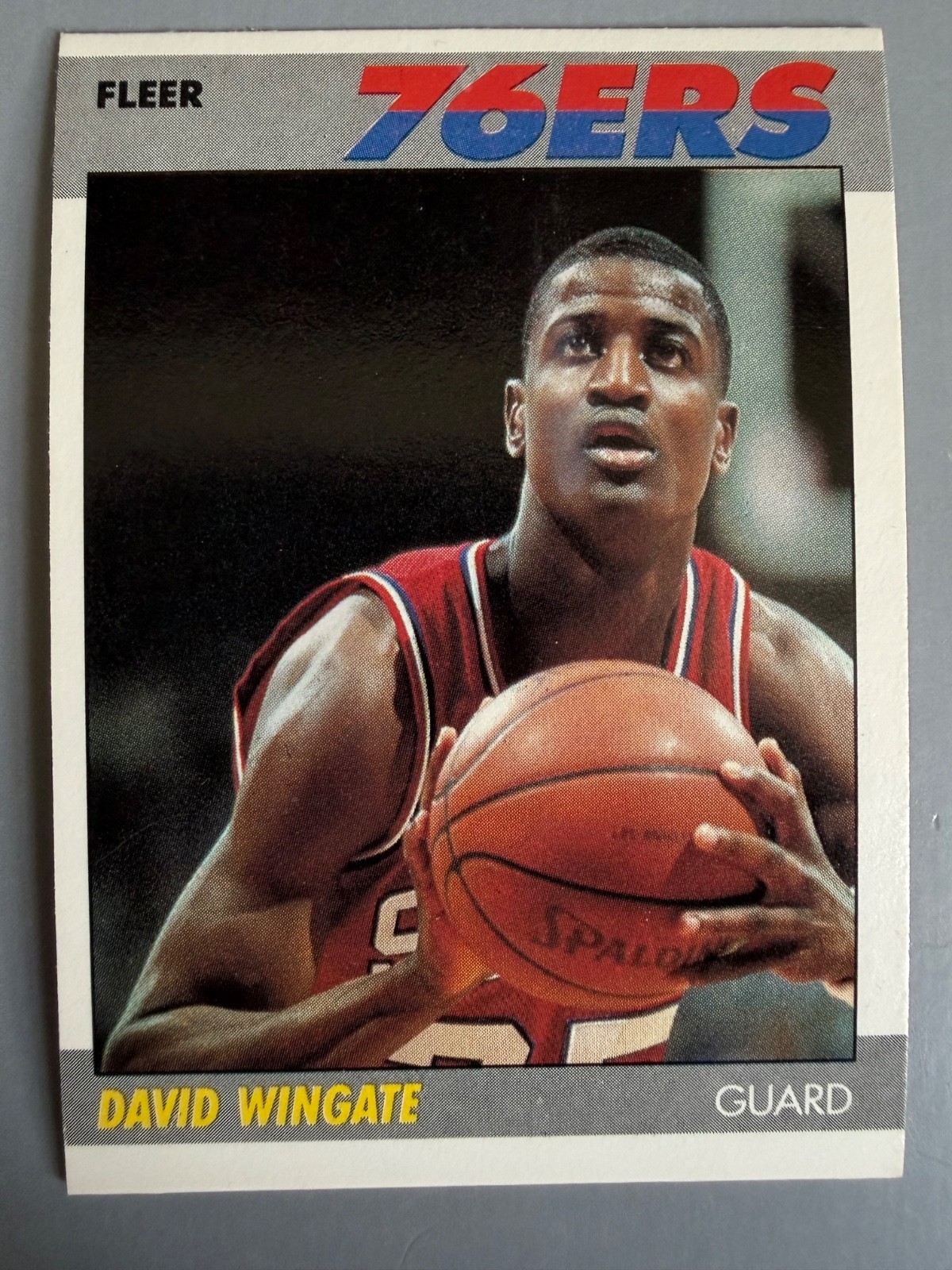 1987 Fleer Basketball DAVID WINGATE RC, #125, 76ers, EX/NM!!, No Shipping!!