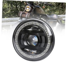 5.75" LED Sealed Beam Headlight Replacement with Hi/Lo Beam White DRL,