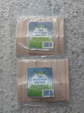 Image of Caterpack Wooden Knives Made from sustainably sourced Birchwood,2× 100 Pack