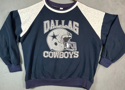 Vintage Dallas Cowboys Sweatshirt 2XL Blue/Gray Long Sleeve 86'-93' Made in USA