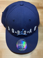 NIKE AIR JORDAN JUMPMAN AIR LOGO Club Hat Cal Navy Blue Youth One Size 8/20 NICE