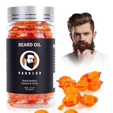 Beard Oil Capsules for Men,Natural Cedarwood Mens Oil,Naturally...